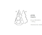 3Dチョコレートモールド クリスマス Ampolla Tree 1セット(2個入)　KT175