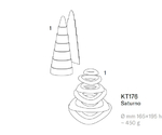 3Dチョコレートモールド クリスマス Saturno Tree　KT176