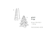 3Dチョコレートモールド クリスマス フリンジ（Fringe Tree）　KT177