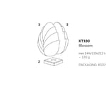 3Dチョコレートモールド エッグキット イースター ブロッサム（Blossom） 1セット(2個入)　KT190