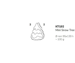 3Dチョコレートモールド クリスマス ミニスノーツリー（Mini Snow Tree） 1セット(2個入)　KT192