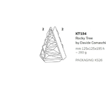 3Dチョコレートモールド クリスマス ロッキーツリー（Rocky Tree） 1セット(2個入)　KT194