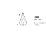 3Dチョコレートモールド クリスマス Mini Twirl Tree 1セット(2個入)　KT200