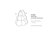 3Dチョコレートモールド クリスマス ブロブツリー（Blob Tree） 1セット(2個入)　KT206