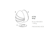 3Dチョコレートモールド エッグキット イースター ラップ（Wrap） 1セット(2個入)　KT76