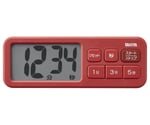 抗菌でか見えタイマー マットレッド　TD-431-RD