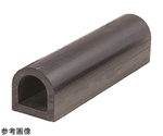 ターミナルラバー（穴なし金具なし）黒 100×100×3000Lmm　KSN10-30
