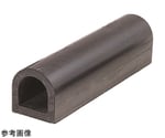 ターミナルラバー（穴なし金具なし）黒 100×100×2000Lmm　KSN10-20