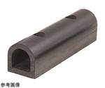 ターミナルラバー（穴あき金具）黒 100×100×3000Lmm　KS10-30