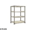 軽中量棚NDW型 単体 4段 W1800×D724×H1800mm ホワイトグレー　NDW-1754