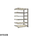 軽中量棚NDW型 連結 6段 W1800×D724×H2100mm ホワイトグレー　NDW-2756R