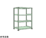 中軽量棚NE型 単体 4段 W1800×D724×H1500mm グリーン　NE-9754
