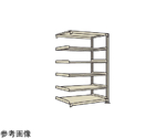 中軽量棚NEW型 連結 6段 W1800×D724×H2100mm ホワイトグレー　NEW-2756R