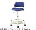 メディカルスツール・背付き・ハイ・足掛けリング付き・ TSMNシリーズ