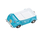 メラミンお子様ランチ皿 オープンカー ライトブルー