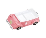 メラミンお子様ランチ皿 オープンカー ピンク　