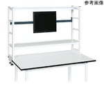 簡易架台（H810/2段仕様/モニタービーム・ベース付） 1200×300×810mm　KT-122KHMW