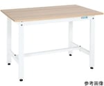 軽量作業台（KKタイプ/耐荷重350kg/木目メラミン天板/H740/固定式） 900×600×740mm　KK-38MKW