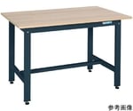 軽量作業台（KKタイプ/耐荷重350kg/木目メラミン天板/H740/固定式） 900×600×740mm　KK-38MKD