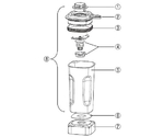 ハミルトン ビーチブレンダー HBB255S用 容器セット 6126-255S　5037210