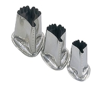 18-8 上物渕付 抜型 3Pcs 銀杏　4225100