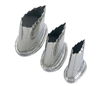 18-8 上物渕付 抜型 3Pcs 木の葉　4225300