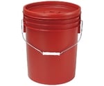 トスロン 丸型 密閉容器 20L レッド　1152170