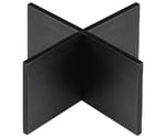 木製 組立十字スタンド 黒 200×200×100mm　1026030