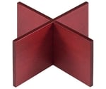 木製 組立十字スタンド 赤 200×200×100mm　1026060