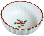 アルセラム強化食器 朱金見込花菊型小鉢 EC20-19　1133020