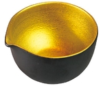 アルセラム強化食器 鉄砂金彩片口珍味 EC20-26　1133200