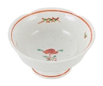 和食器コレクション 赤絵花 高台小鉢　8181020