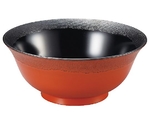 耐熱6.5寸羽反渕布目丼 渕根来内黒 1000891　1282100
