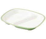 E-エポカルカラー食器 角仕切皿 PNS-21EG 若草　2217220