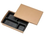 テーパー型貼箱 未晒 HSH-80-55（25入）　2135880