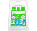 ポリ袋 （ゴミ袋） 取っ手付ポリ袋 45L 20枚入 半透明