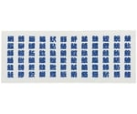 手拭 魚へん 青字　52746