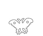 中華細工用抜型 蝶小　080010