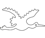中華細工用抜型 鶴小　080002