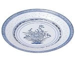 ホタル陶器丸平皿（盤子）7インチ（龍）　311054-01