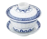 ホタル陶器 3斗茶碗（蓋.受皿付） （龍）　311064-01