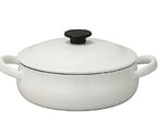 野田琺瑯 ホワイトルーク キャセロール LK-25S 25cm浅型　475221
