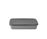 +Gray レクタングル浅型（シール蓋付） GRA-L　475282