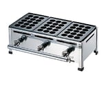 AKSたこ焼台（15穴用）2枚掛セット　067006