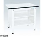 一人用作業台（耐荷重350kg/W1200×D600×H740mm/3方パネル付）中棚付　CP-126TW