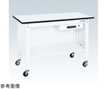 一人用作業台（耐荷重150kg/W900×D600×H810mm/キャスター付）1段キャビネット付　CPB-096AW