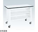 一人用作業台（耐荷重150kg/W900×D600×H810mm/キャスター付）中棚付　CPB-096TW
