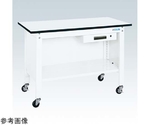 一人用作業台（耐荷重150kg/W1200×D600×H810mm/キャスター付）1段キャビネット付　CPB-126AW