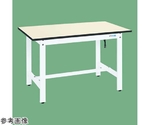 帯電防止マット張作業台（DSK/耐荷重350kg/W1500×D750×H740mm/固定式）　DSK-157EW