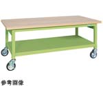 移動式重量作業台（GWB/耐荷重500kg/木目メラミン天板/W1200×D800×H740mm）　GWBM-128